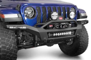 Jeep Gladiator JT Bumper - Rear - Addictive Desert Designs - Phantom Winch - Hammer Black - `18-`24